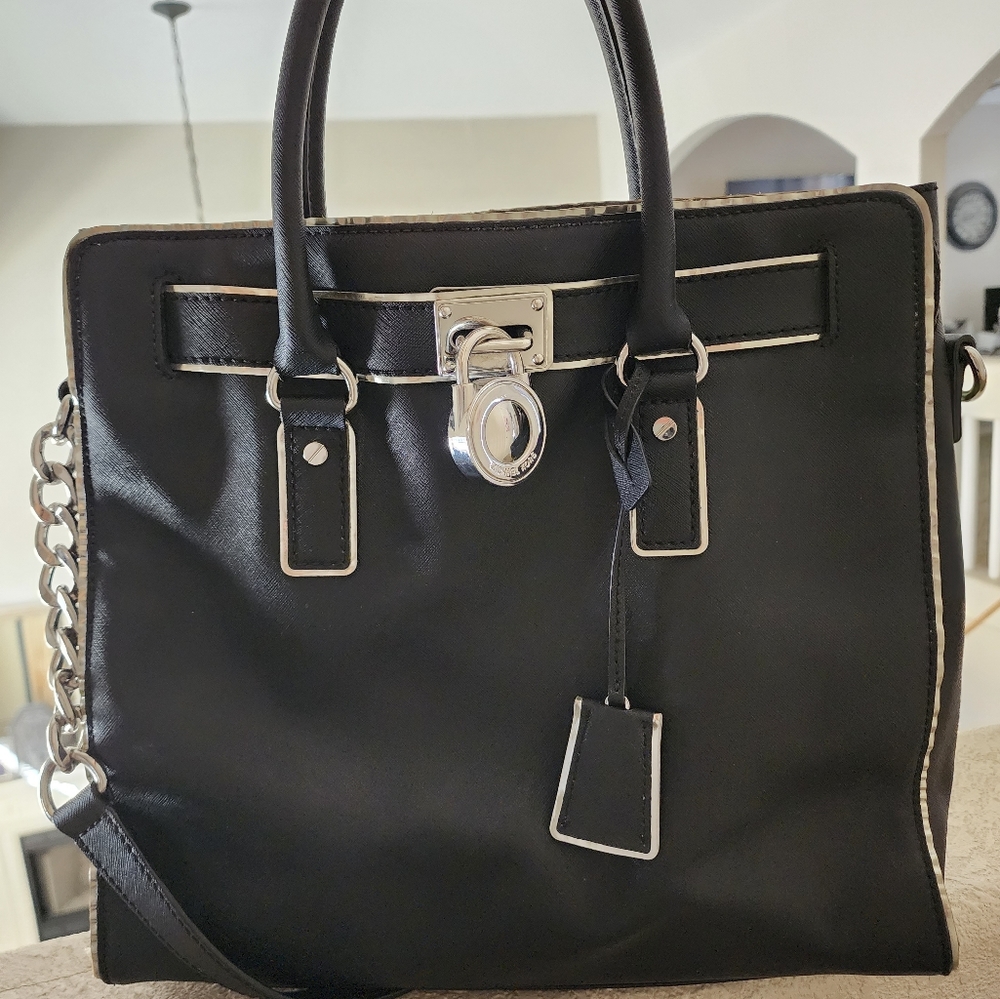Michael kors Hamilton safiano leather satchel purse